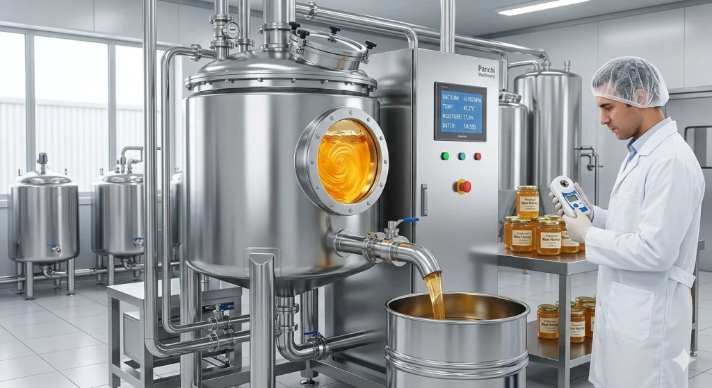 High-Efficiency Vacuum Technology and the Process to Lower Honey Moisture