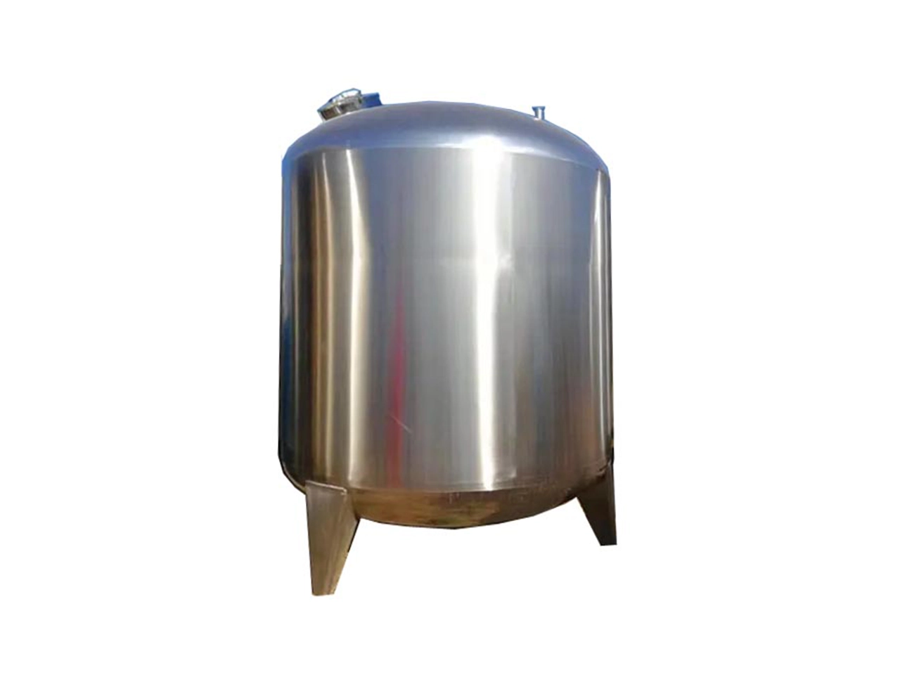 Vertical Stainless Steel Storage Tank | 304/316L Sanitary Liquid Storage