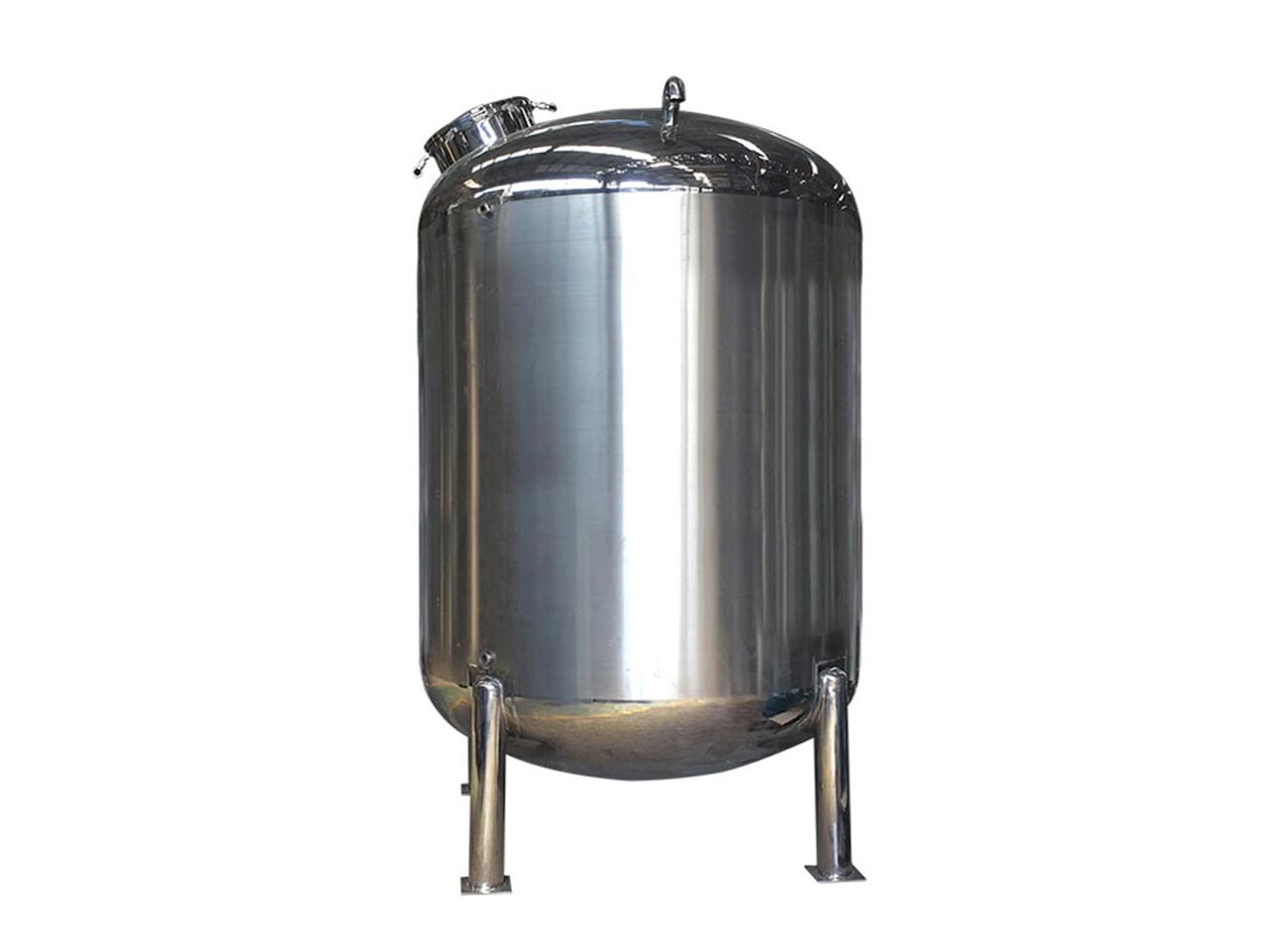 Vertical Stainless Steel Storage Tank | 304/316L Sanitary Liquid Storage