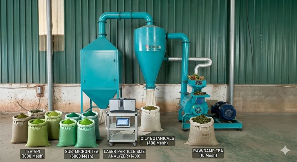 Revolutionary 1000-Mesh Tea Ultra-Fine Powder Processing Mill