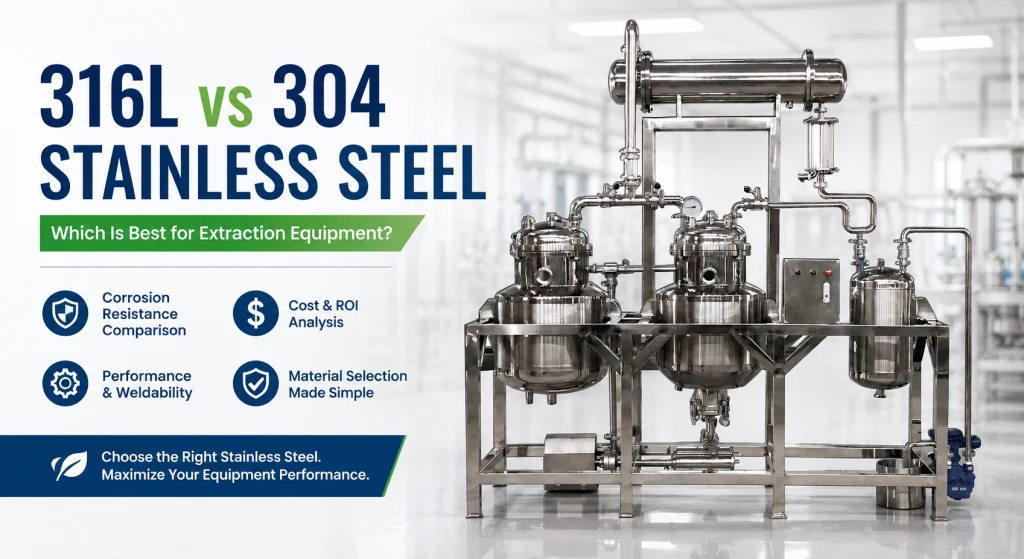 316L vs 304 Stainless Steel: Which Is Best for Extraction Equipment?