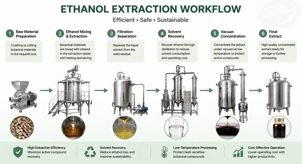 ethanol extraction workflow