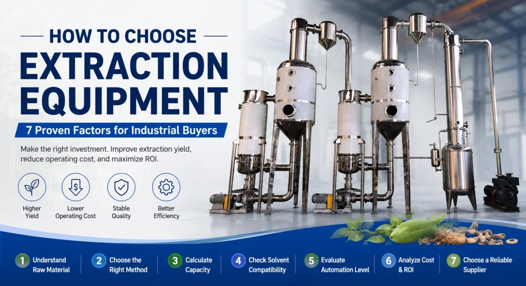 How to Choose Extraction Equipment: 7 Proven Buyer Guide
