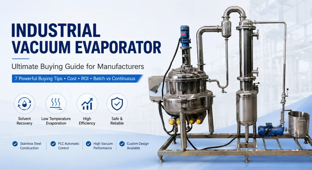 Industrial Vacuum Evaporator: 7 Powerful Buying Tips for Manufacturers