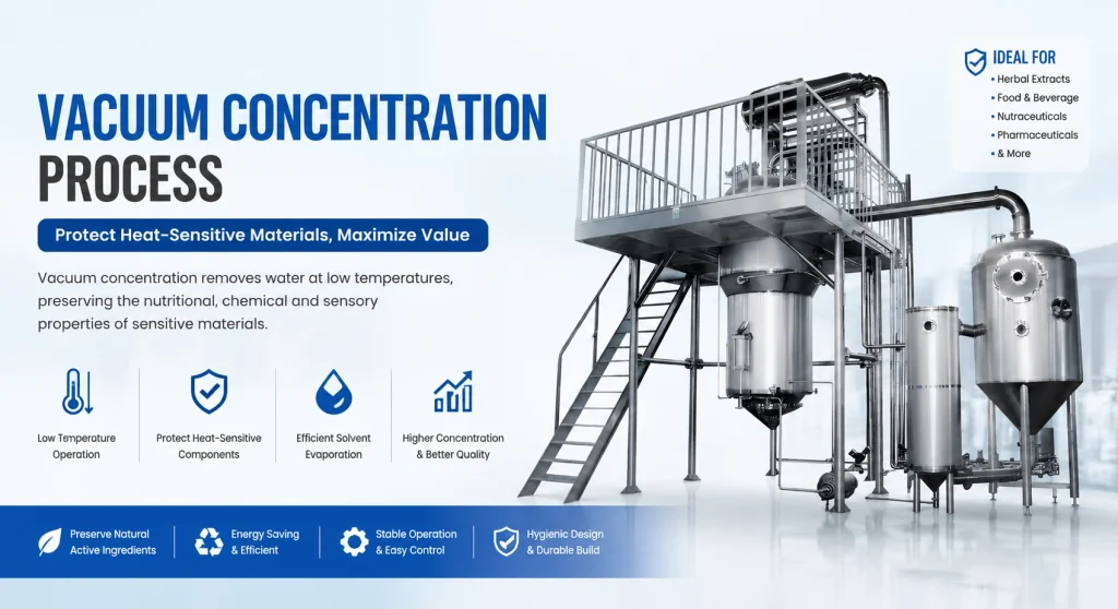 Vacuum Concentration Process: 4 Proven Efficient Setups for Plant