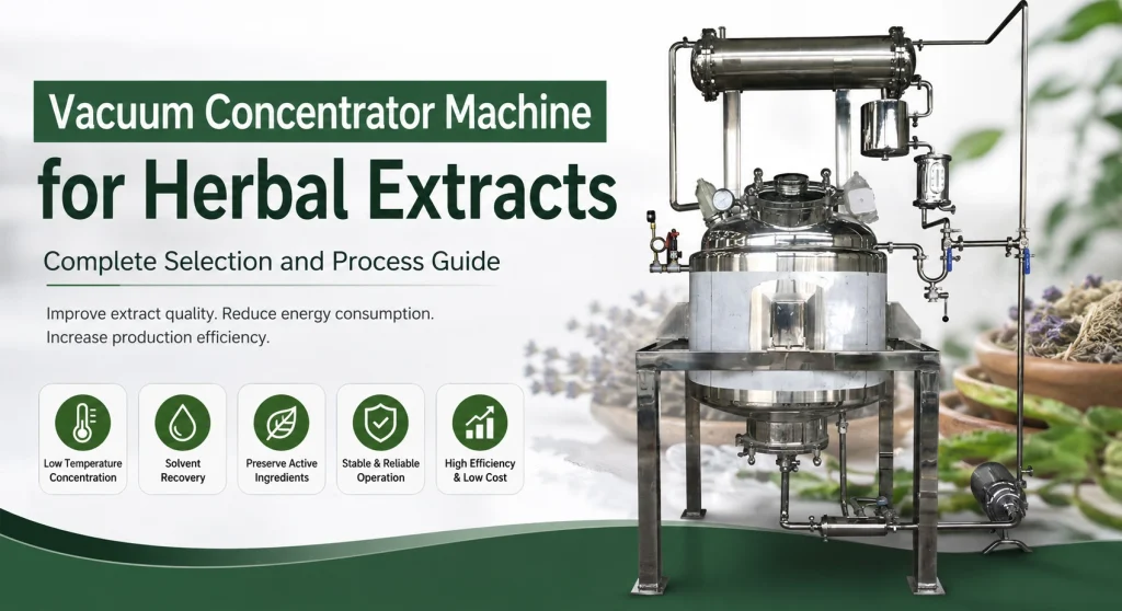 Vacuum Concentrator Machine for Herbal Extracts: 9 Proven Selection Tips