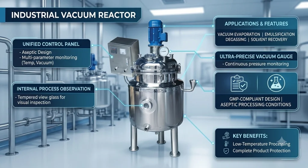 Industrial Vacuum Reactor: 6 Key Benefits for Mixing & Reaction Control